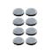 Prime-Line 1 in. Gray/Black Plastic Round Self-Stick Permanent Furniture Pads (8 Pack) MP75108 - alternate 4